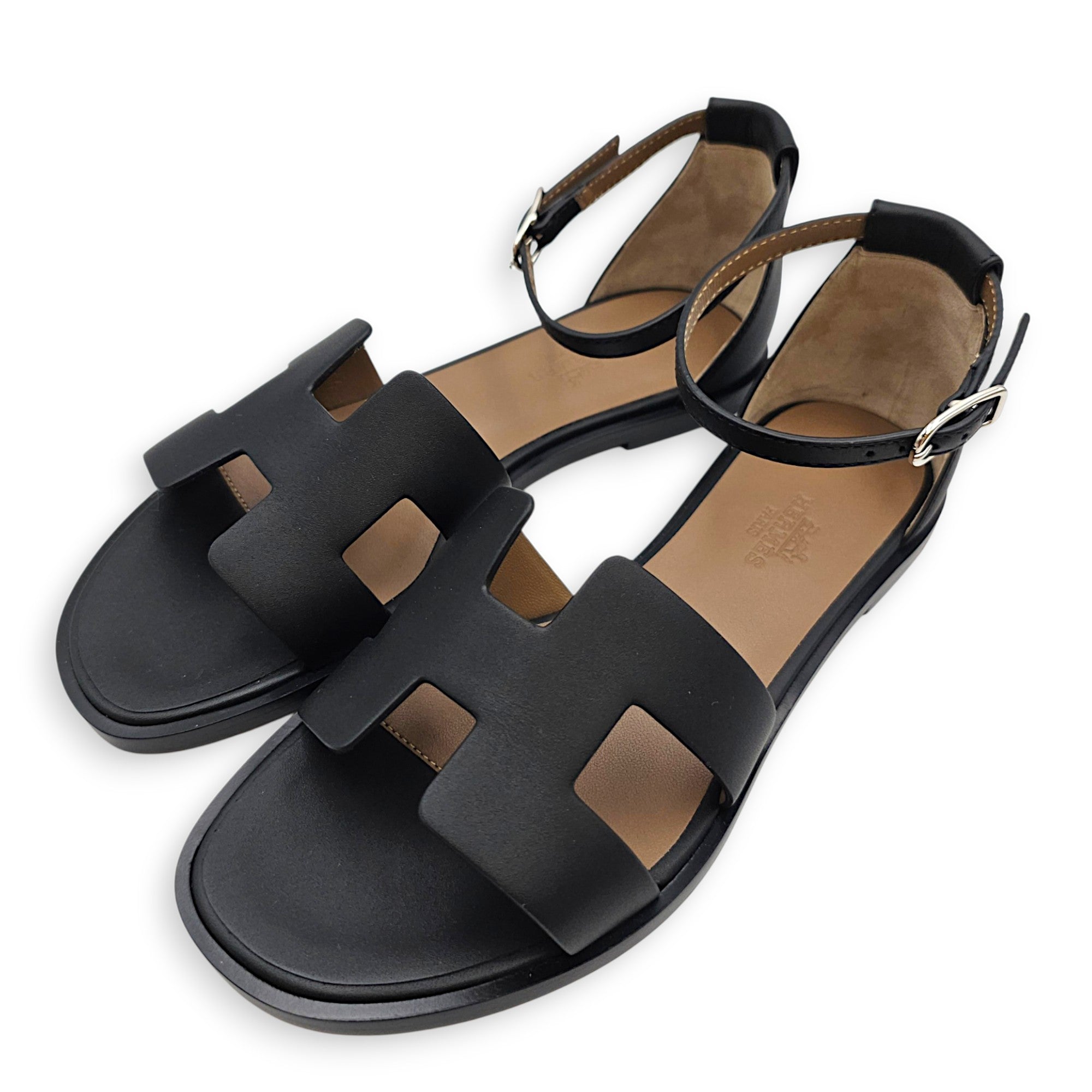 Santorini 35 Noir Sandals in Calfskin CL2608-22934 3