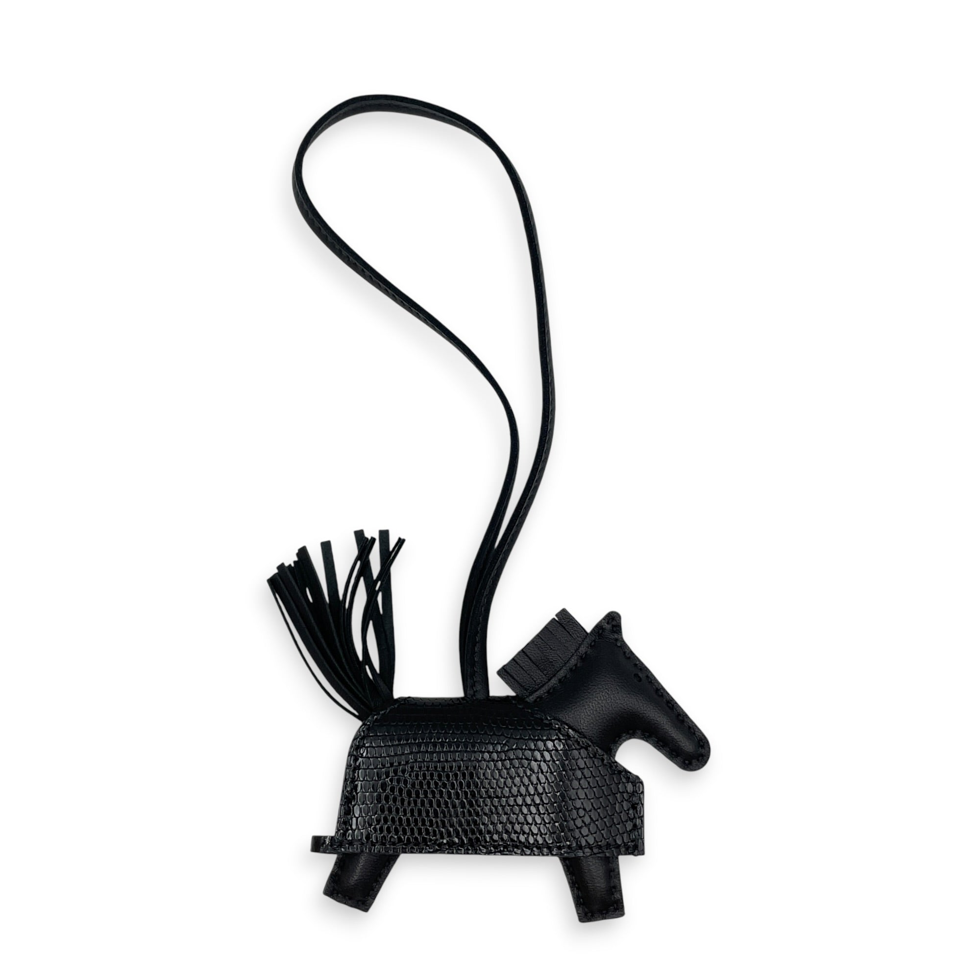 Rodeo Robeo Rock Noir Bag Accessory in Lizard Varanus Salvator Palladium hardware CL2608-22936 2