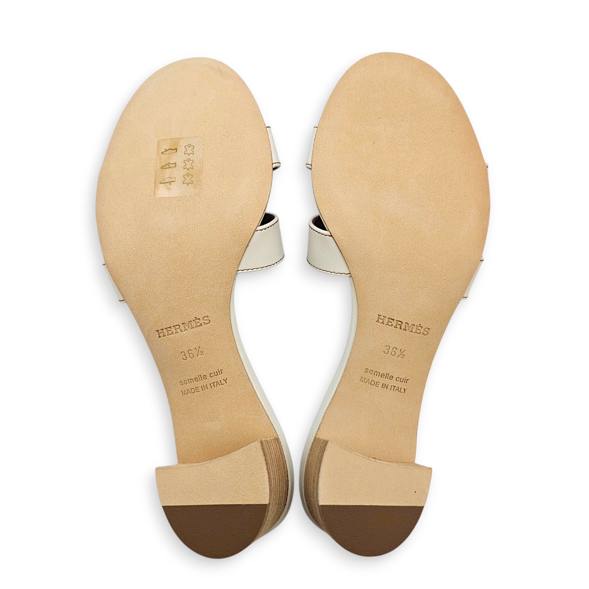 Oasis  36.5 Blanc Sandals in Calfskin CL2608-22944 2