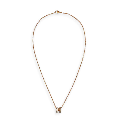Mini Pop H Rocabar Pendant Systeme Necklace Rose Gold hardware