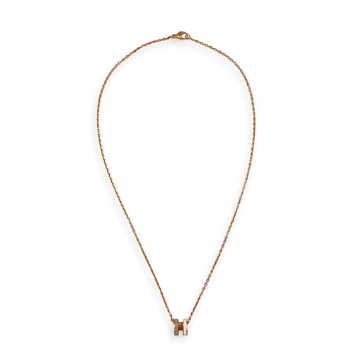 Mini Pop H Rocabar Pendant Systeme Necklace Rose Gold hardware