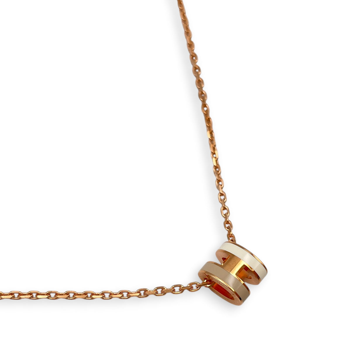 Mini Pop H Rocabar Pendant Systeme Necklace Rose Gold hardware