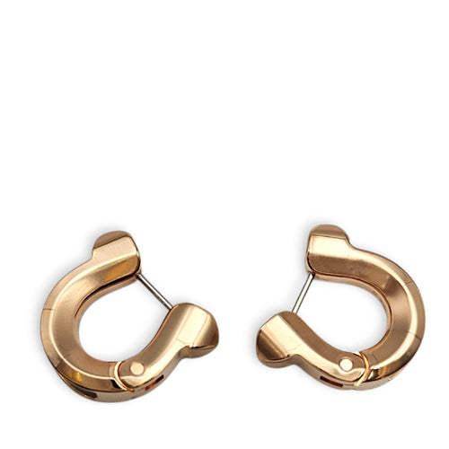 Jockette Earrings, small model Etoupe Earrings in Epsom Rose Gold hardware