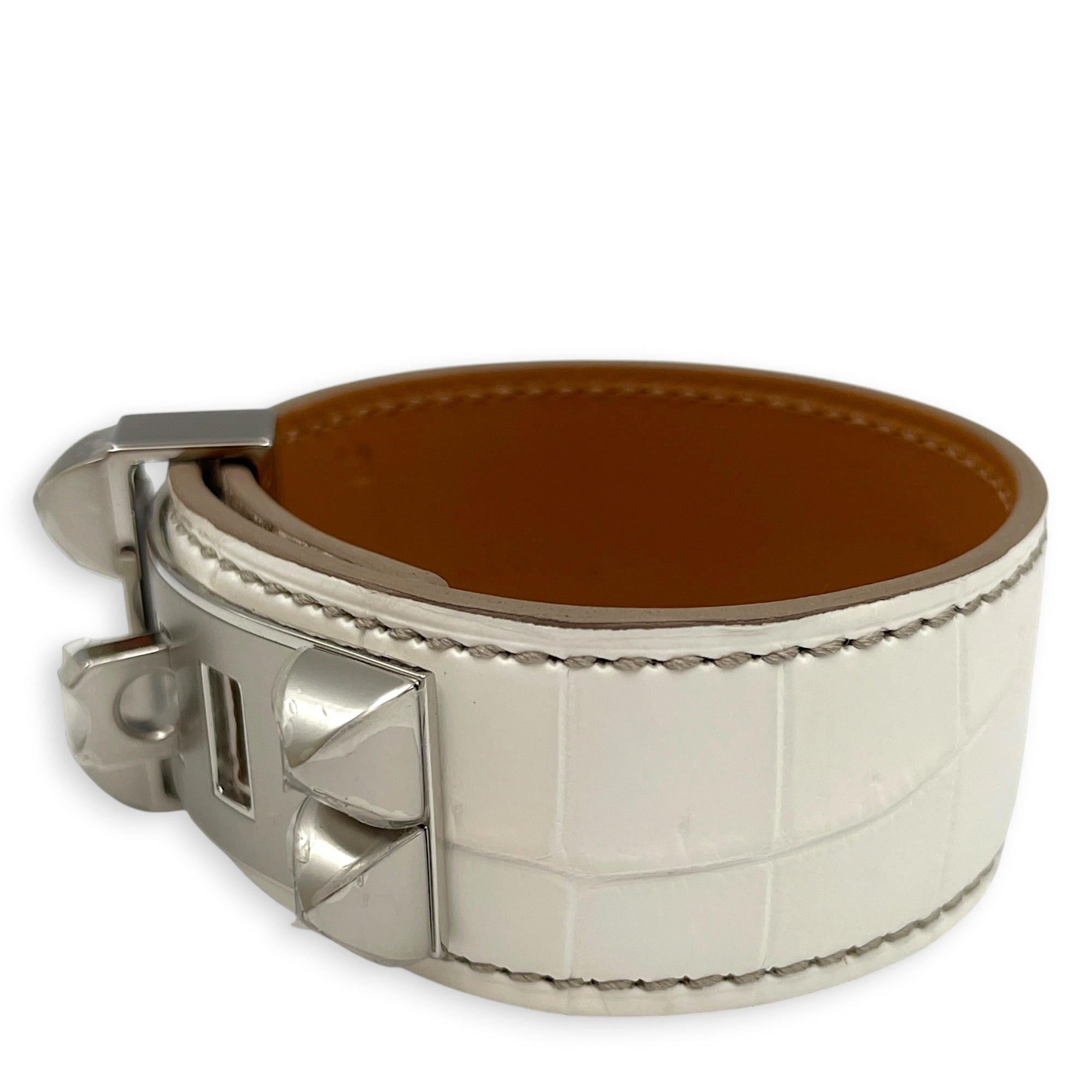 Himalaya CDC 24 T2 Blanc Bracelet in Matte Niloticus Palladium hardware CL2608-22950 4