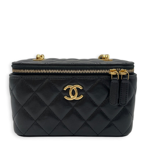 Vanity Case Black Crossbody Bag in Lambskin Gold hardware CL2608-22954 1