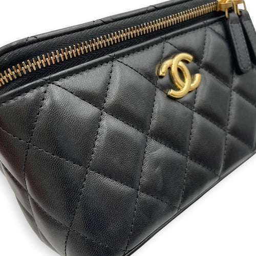 Vanity Case Black Crossbody Bag in Lambskin Gold hardware CL2608-22954 10