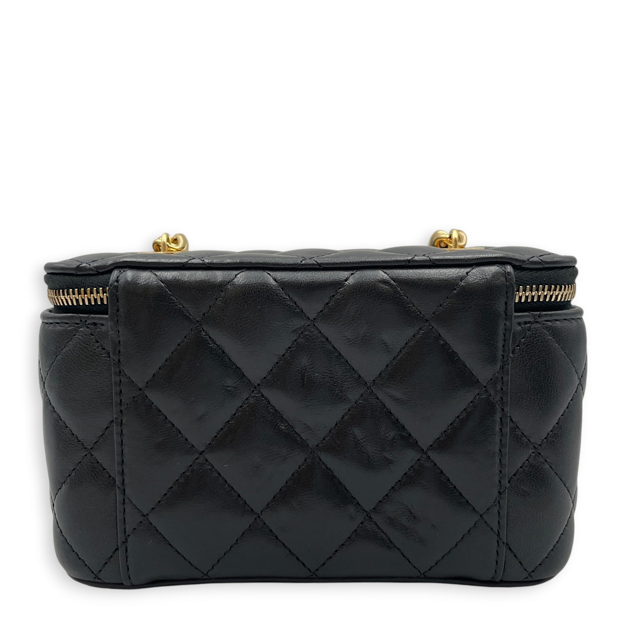 Vanity Case Black Crossbody Bag in Lambskin Gold hardware CL2608-22954 2