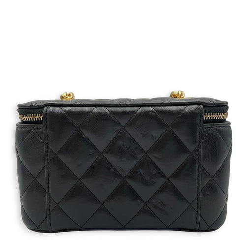 Vanity Case Black Crossbody Bag in Lambskin Gold hardware CL2608-22954 2