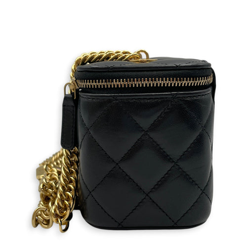 Vanity Case Black Crossbody Bag in Lambskin Gold hardware CL2608-22954 5