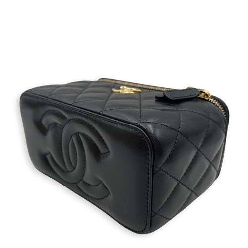 Vanity Case Black Crossbody Bag in Lambskin Gold hardware CL2608-22954 8