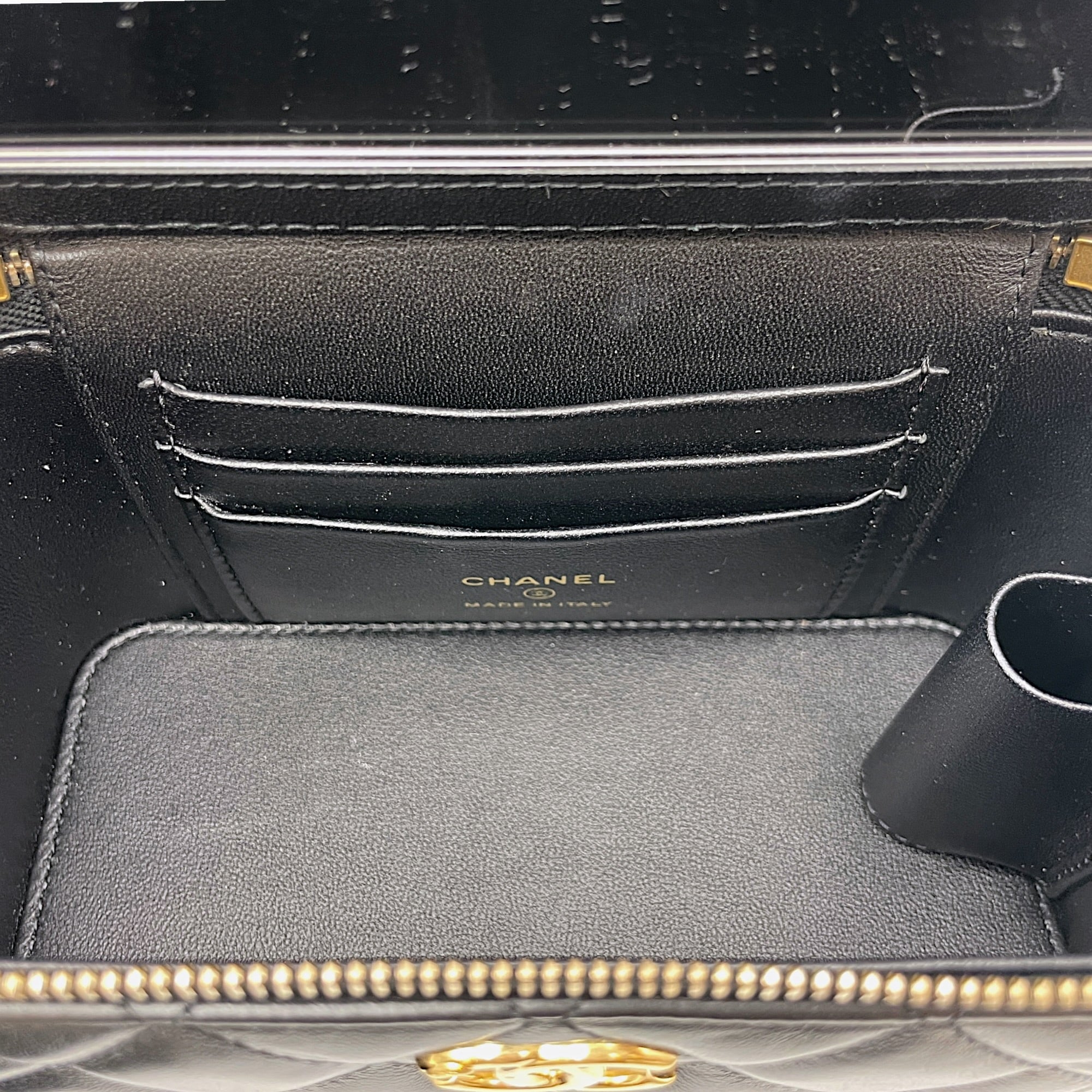 Vanity Case Black Crossbody Bag in Lambskin Gold hardware CL2608-22954 9