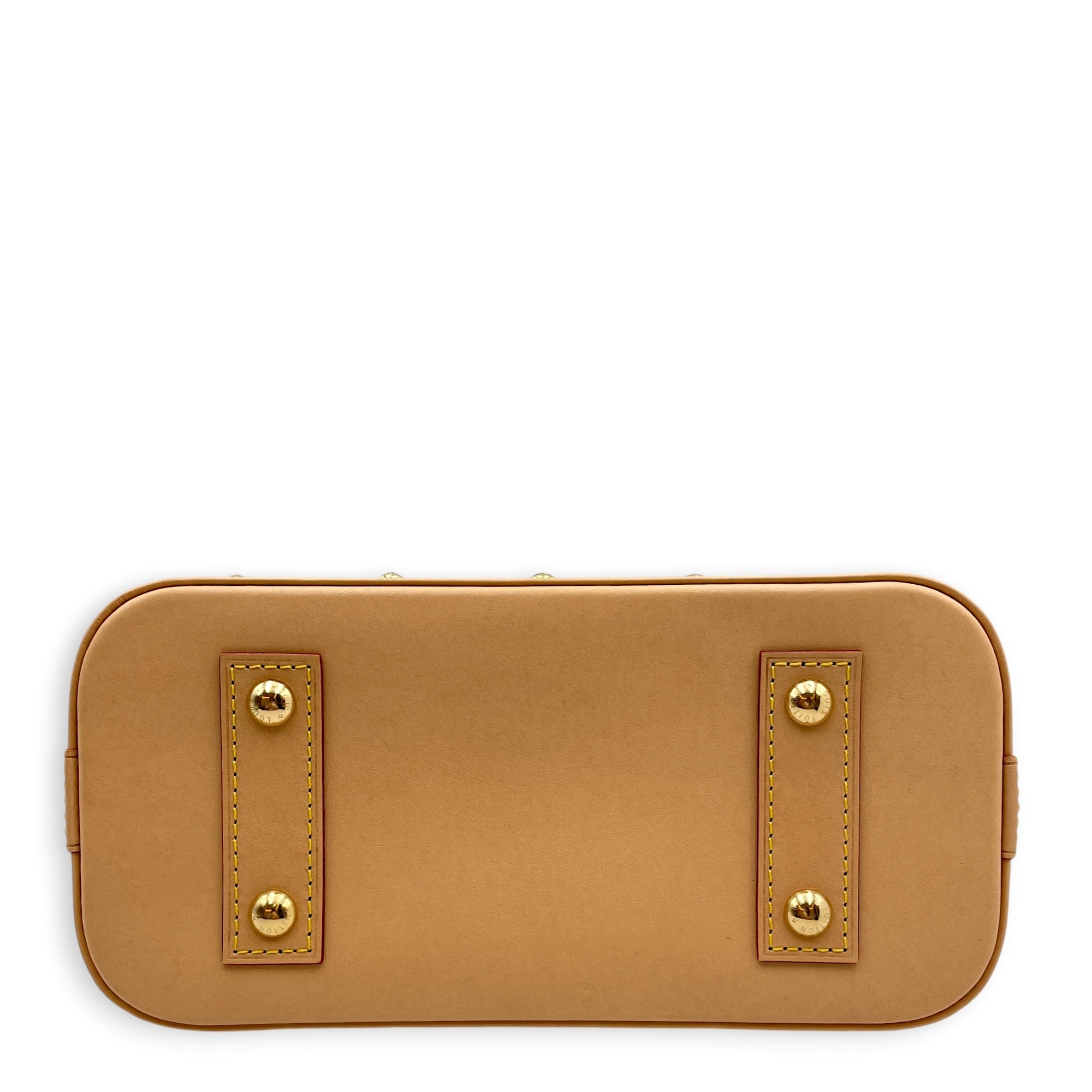 Limited Edition Alma BB Blue Crossbody Bag in Monogram Vernis Leather Gold hardware CL2608-22965 5