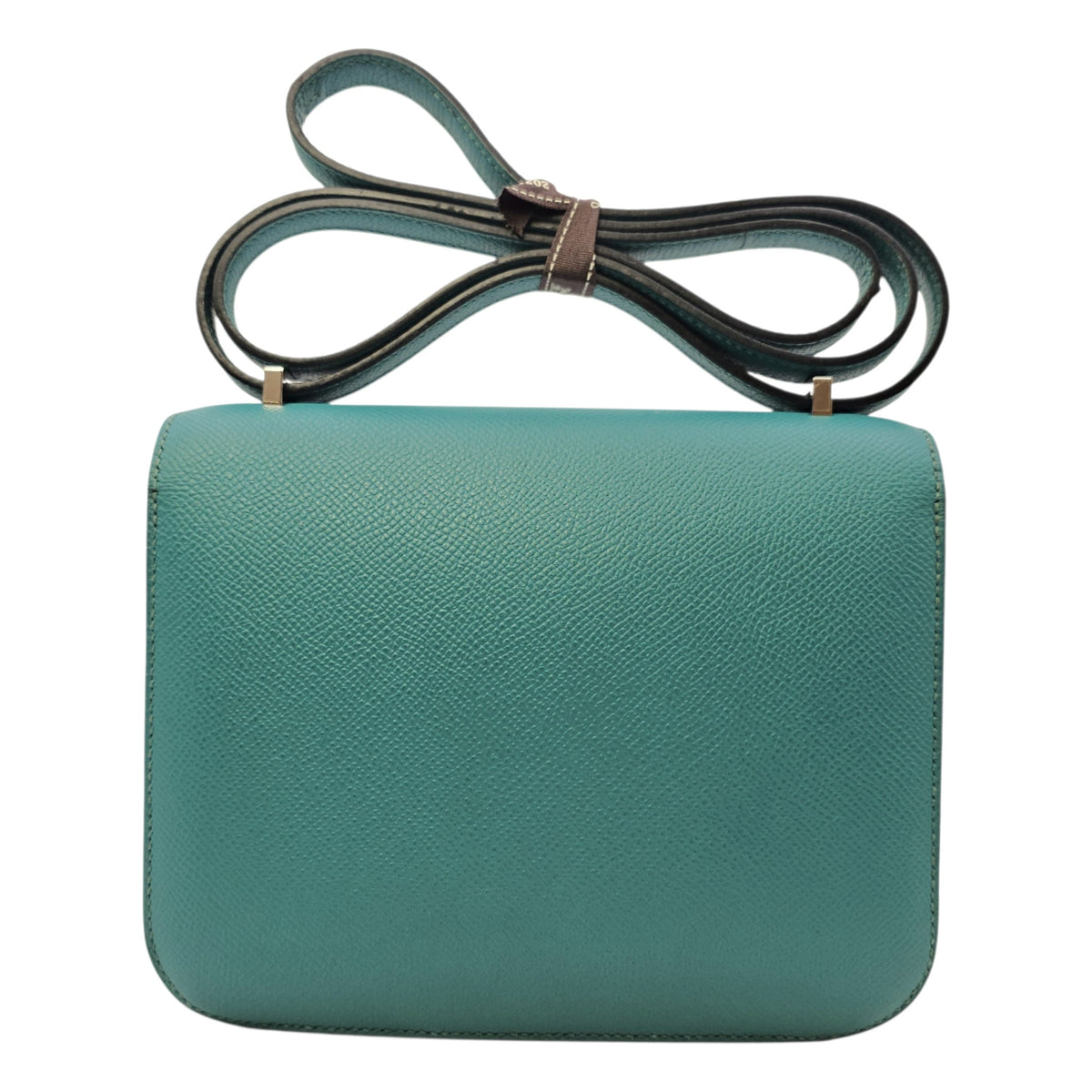 Constance 18 Blue Paon in Epsom Lacquered Metal hardware