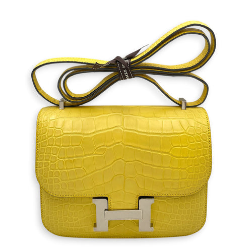 Constance 18 Mimosa in Matte Alligator Palladium hardware