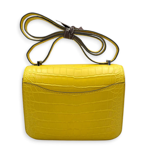 Constance 18 Mimosa in Matte Alligator Palladium hardware