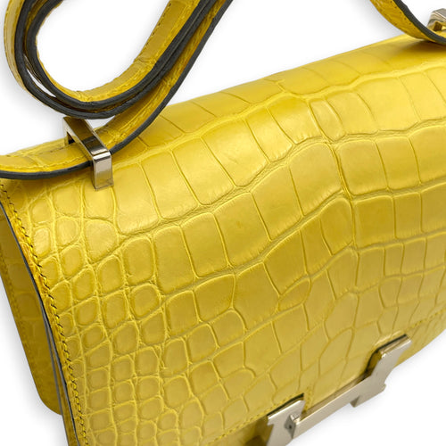 Constance 18 Mimosa in Matte Alligator Palladium hardware