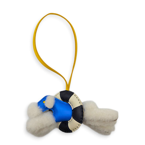 Budy A la Mer Charm Blue Hydra/Jaune de Naples/Bleu Nuit/Craie Bag Accessory in Swift CL2608-22974 1