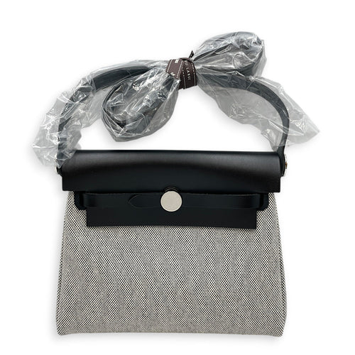 Herbag 20 Black/Ecru-black in Vache Hunter/Toile Palladium hardware CL2608-22976 1
