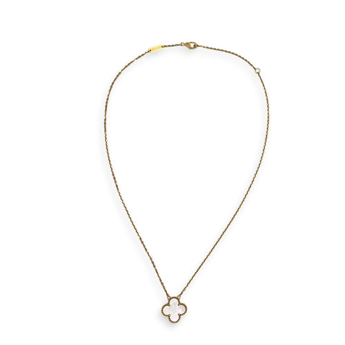 Vintage Alhambra Pendant Necklace  in White