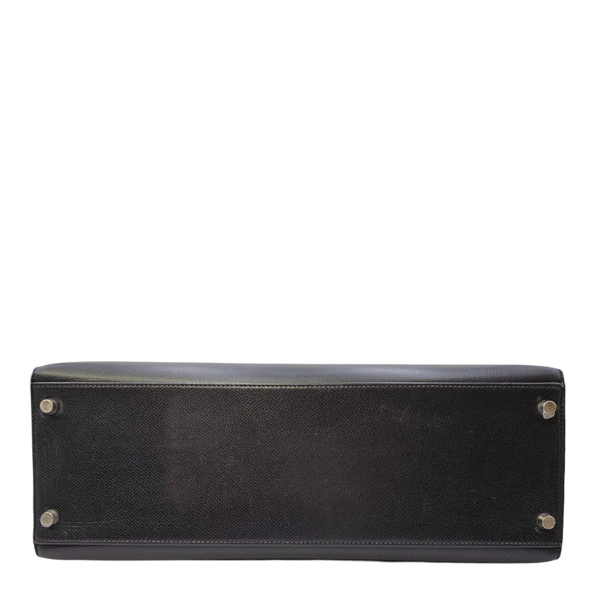 Sellier Kelly 35 Noir in Courchevel  Palladium hardware