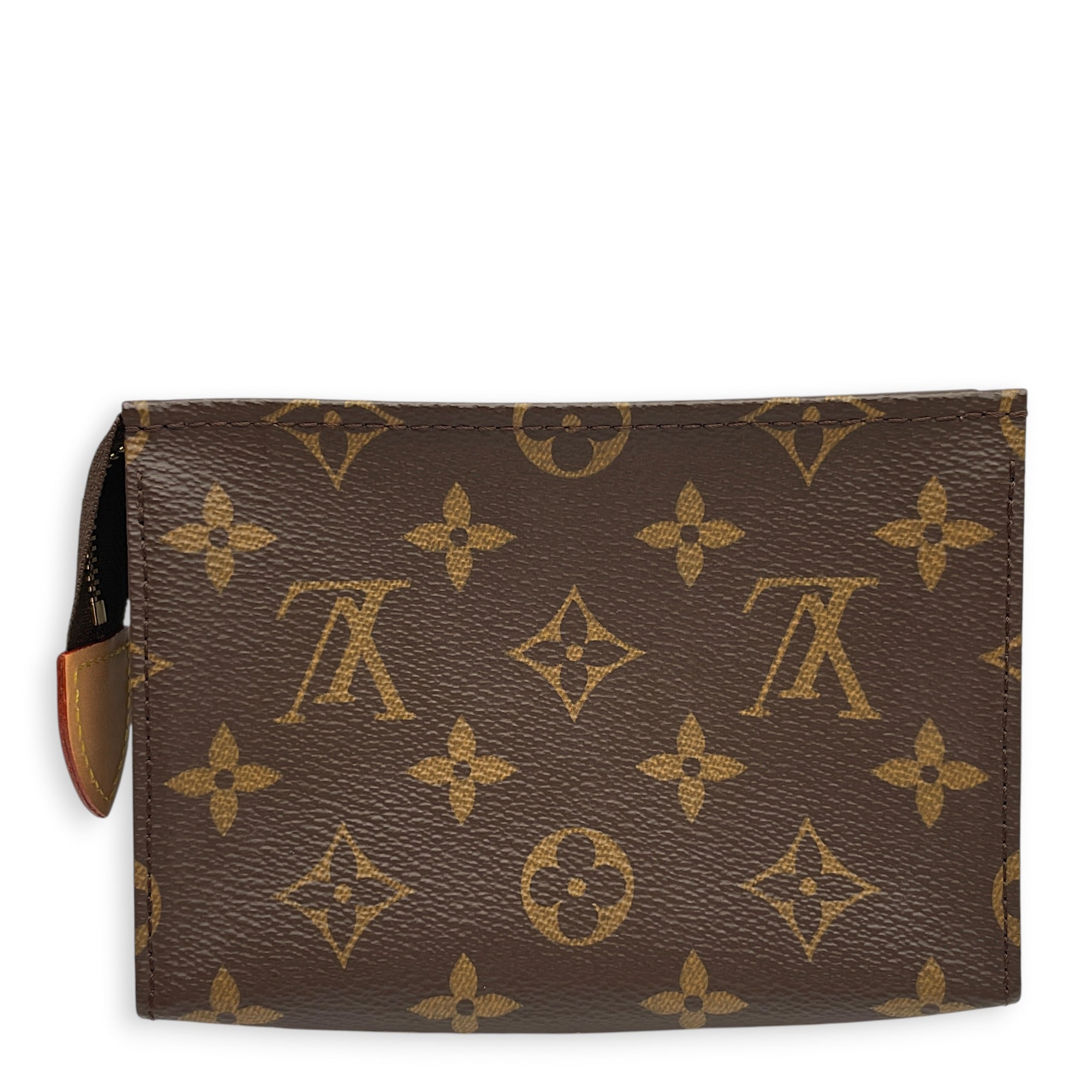 Monogram toiletry case  Brown Pouch in Monogram Coated Canvas Gold hardware