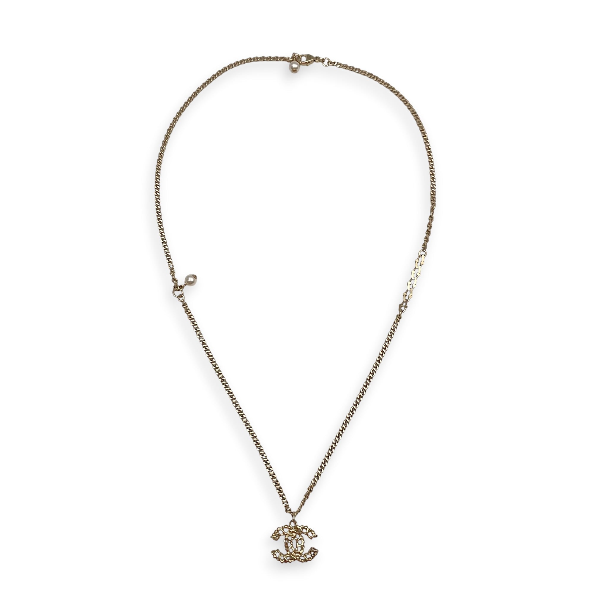 CC Gold Necklace  Light Gold hardware