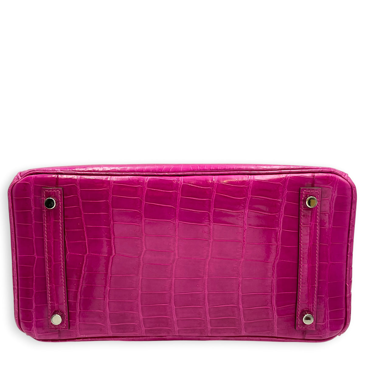 Birkin 30 Rose Sheherazade in Shiny Niloticus Palladium hardware