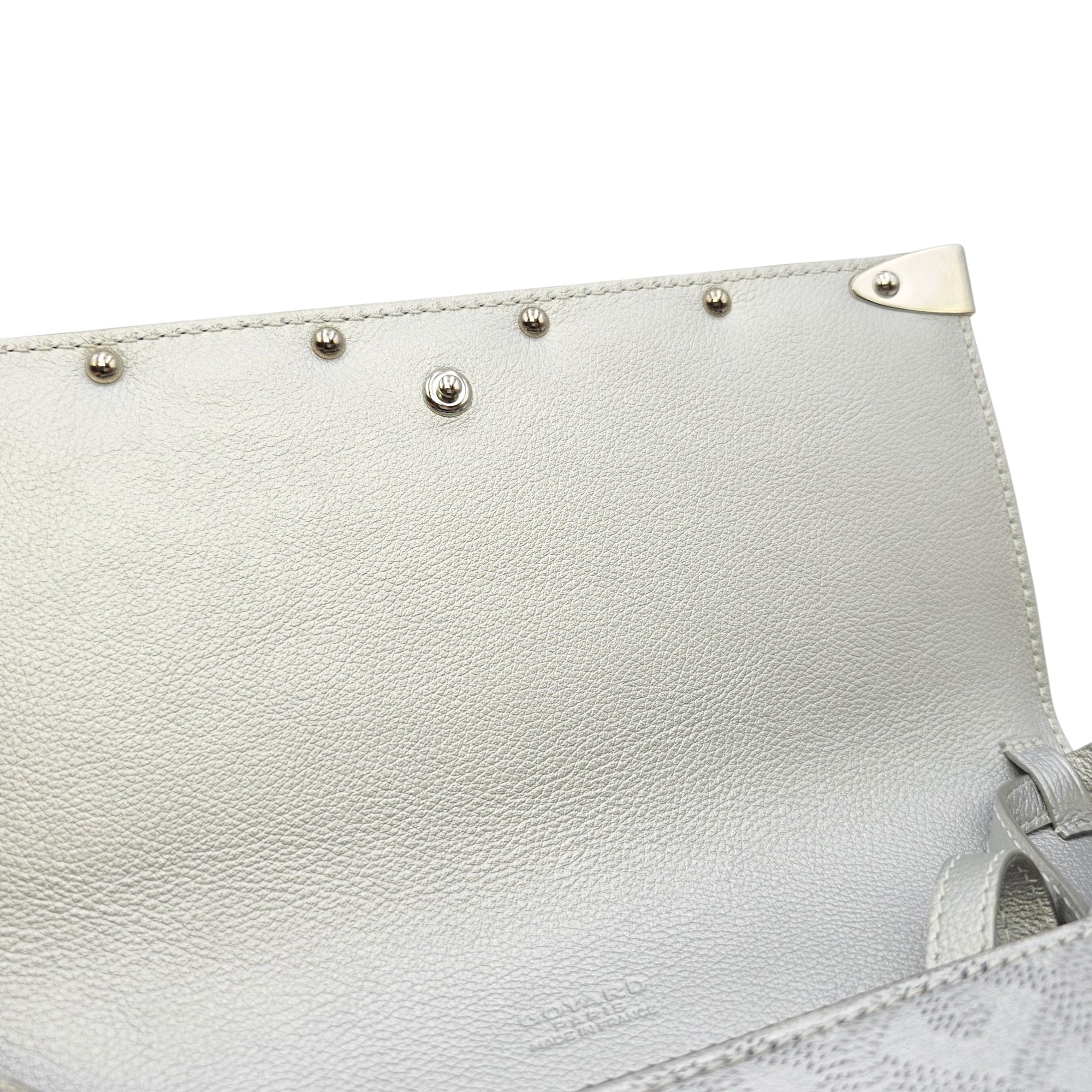 Monte Carlo Bois  Grey Wallet On Chain in Coated Canvas Silver hardware