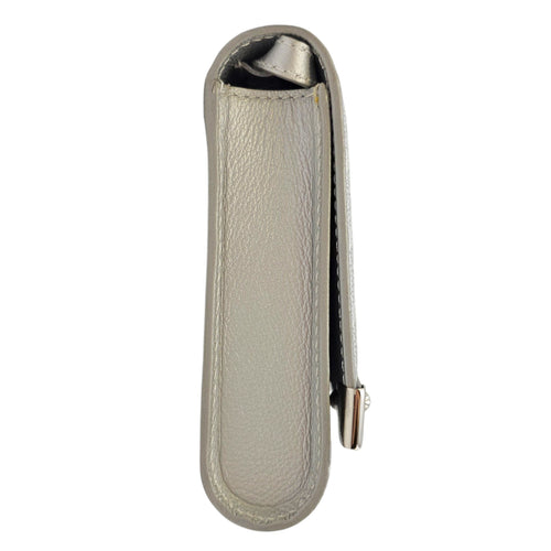 Monte Carlo Bois  Grey Wallet On Chain in Coated Canvas Silver hardware