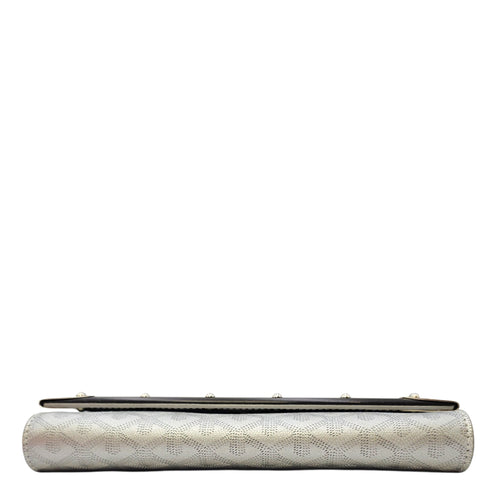 Monte Carlo Bois  Grey Wallet On Chain in Coated Canvas Silver hardware
