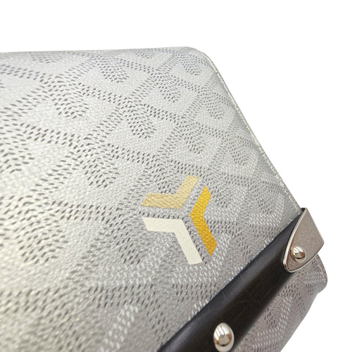 Monte Carlo Bois  Grey Wallet On Chain in Coated Canvas Silver hardware