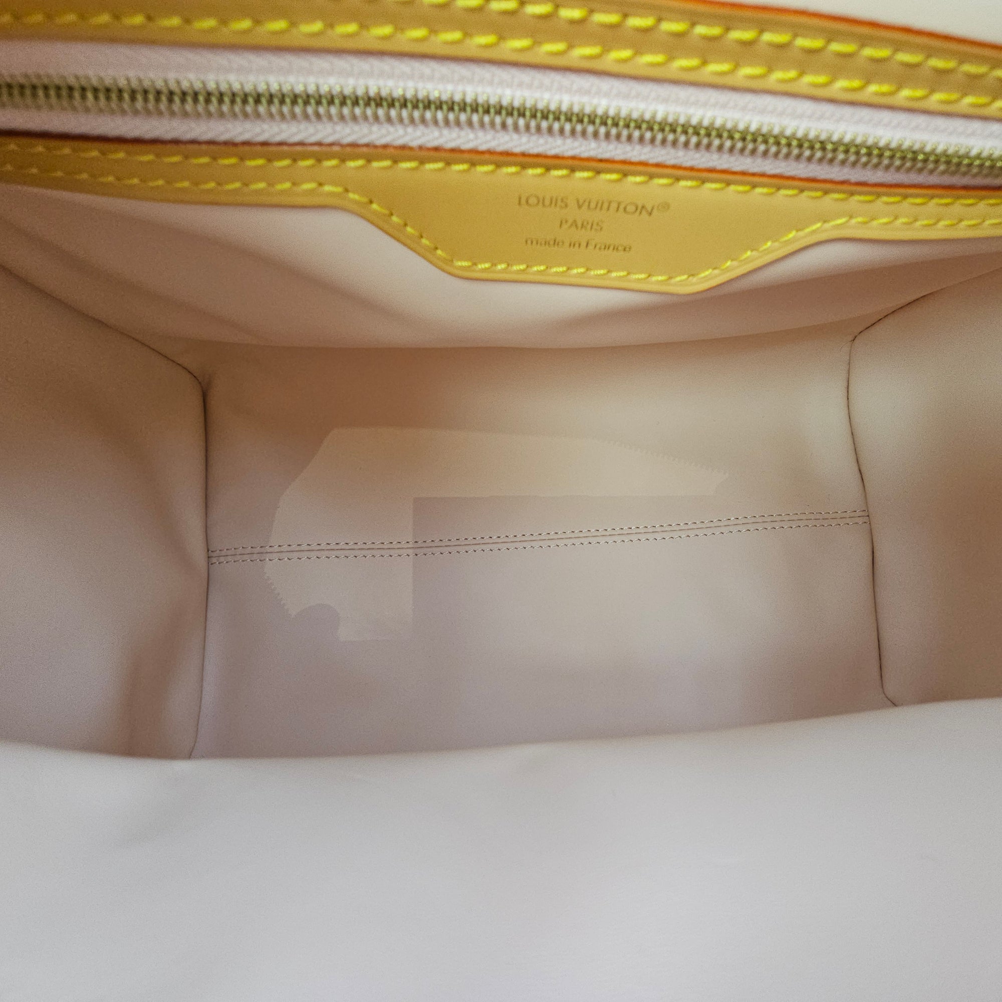 Monogram Dune Lucky Speedy  30 White Top Handle Bag in Coated Canvas Gold hardware