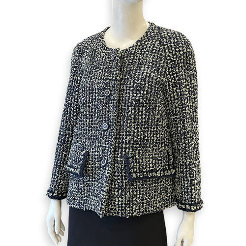 Tweed Jacket  38 Blue Ready-To-Wear Resin  hardware