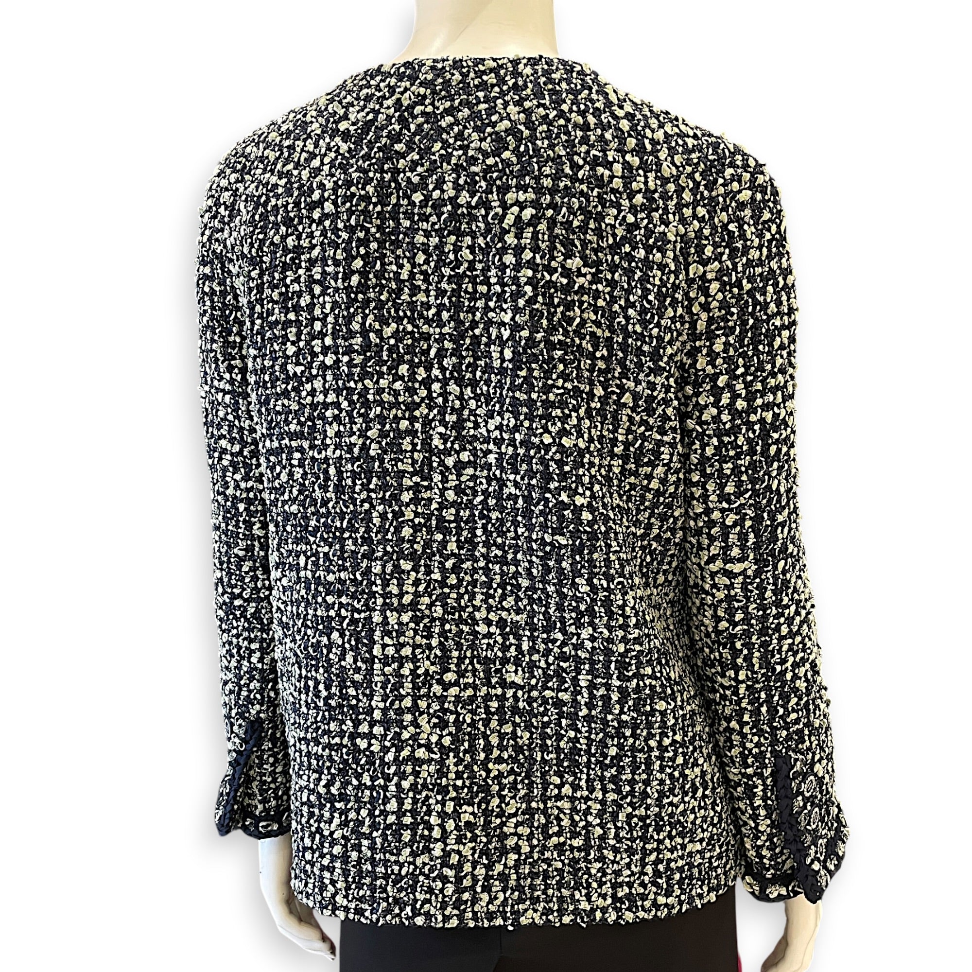 Tweed Jacket  38 Blue Ready-To-Wear Resin  hardware