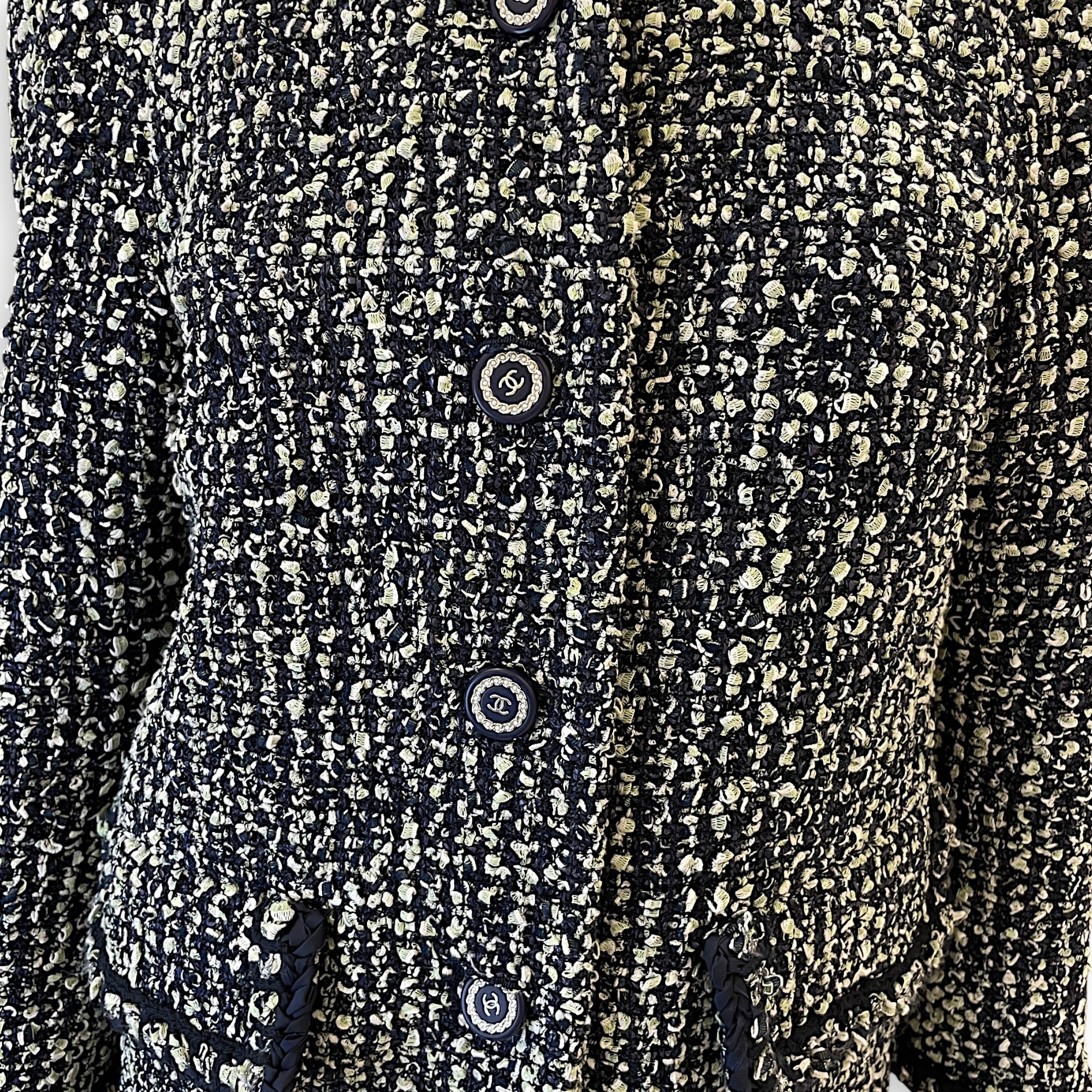 Tweed Jacket  38 Blue Ready-To-Wear Resin  hardware