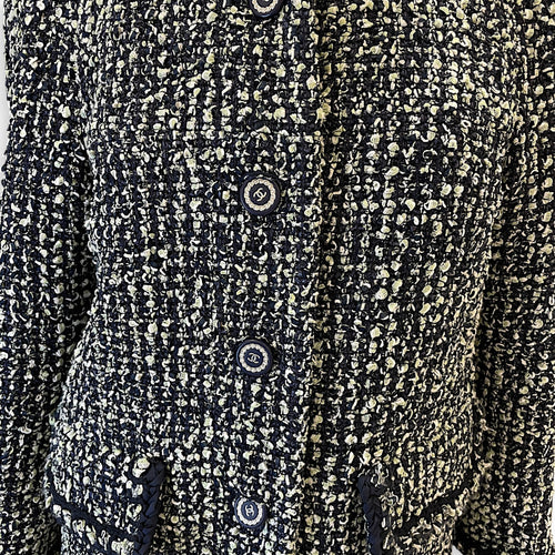Tweed Jacket  38 Blue Ready-To-Wear Resin  hardware