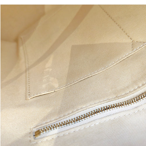 OnTheGo GM Khaki/Kaki Tote Bag in Monogram Coated Canvas Gold hardware