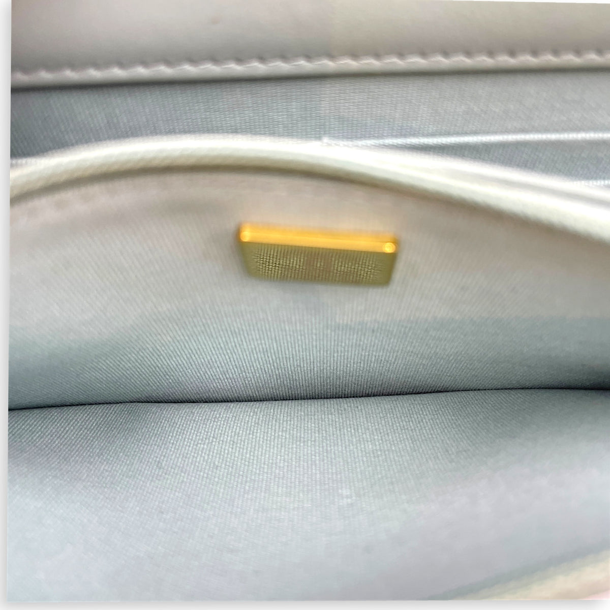 Trendy CC Light Grey Wallet On Chain in Lambskin Gold hardware