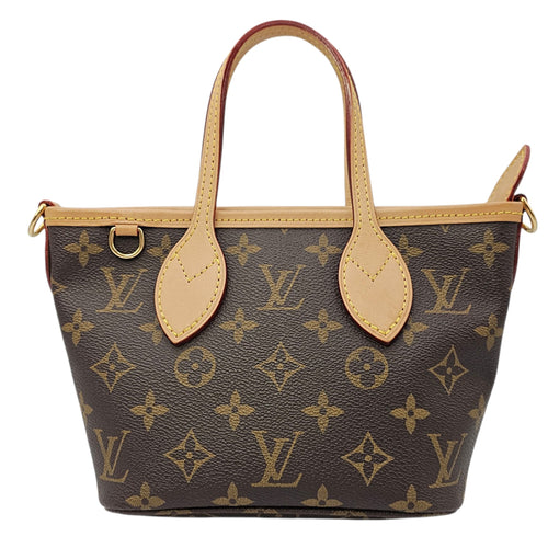 BB Neverfull  Brown Shoulder Bag in Monogram Coated Canvas Gold hardware