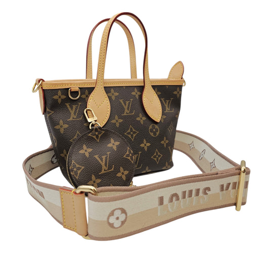 BB Neverfull  Brown Shoulder Bag in Monogram Coated Canvas Gold hardware