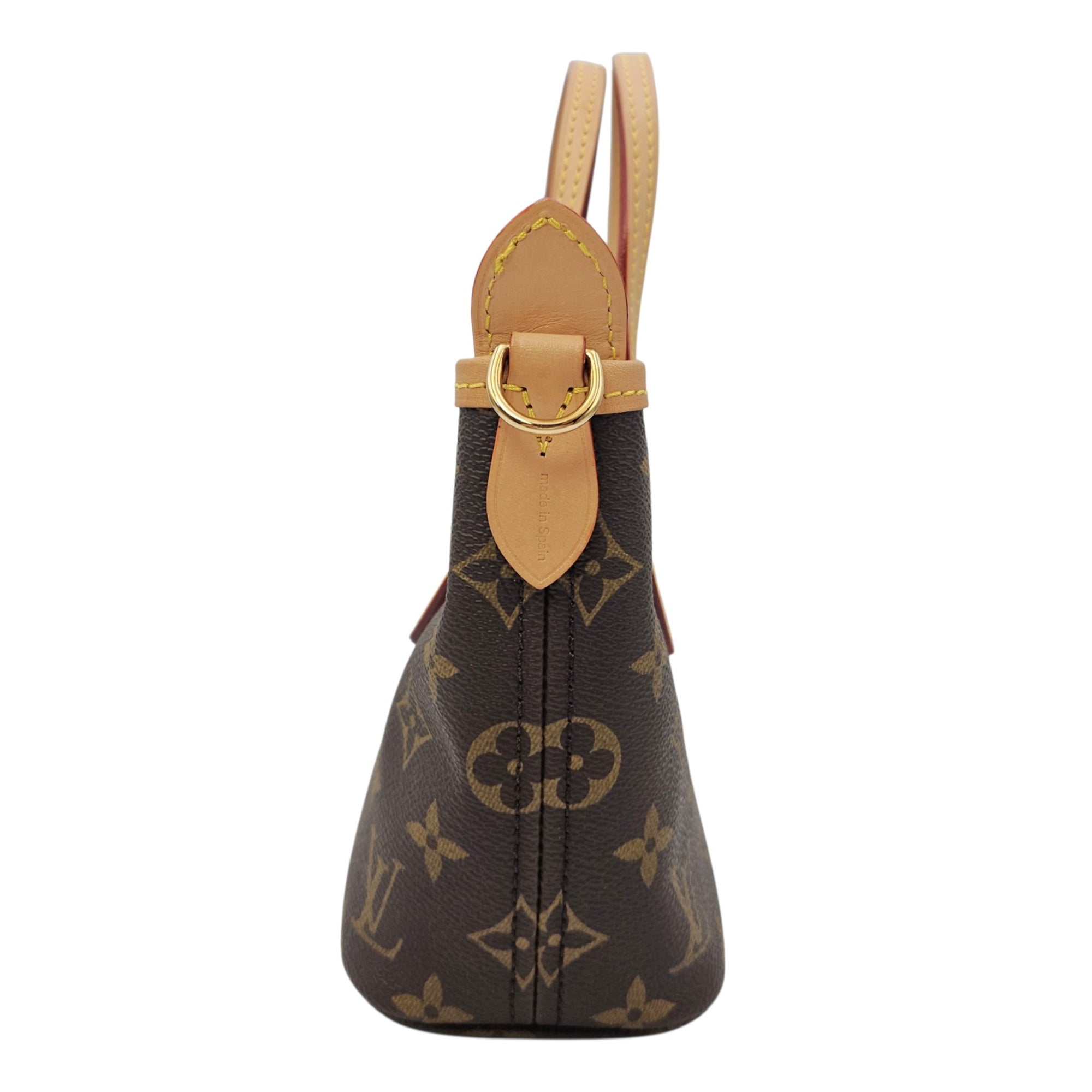 BB Neverfull  Brown Shoulder Bag in Monogram Coated Canvas Gold hardware