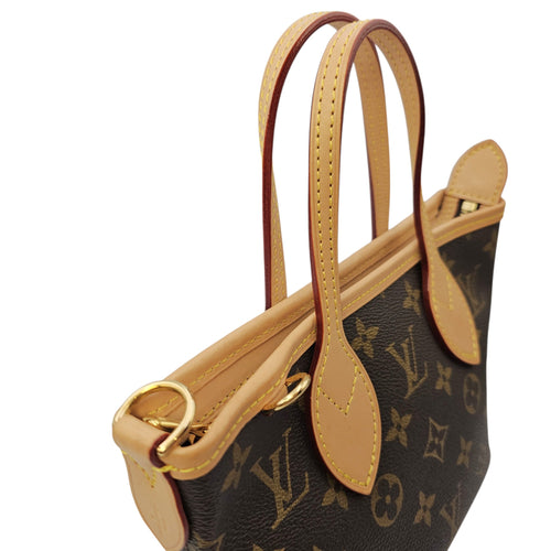 BB Neverfull  Brown Shoulder Bag in Monogram Coated Canvas Gold hardware