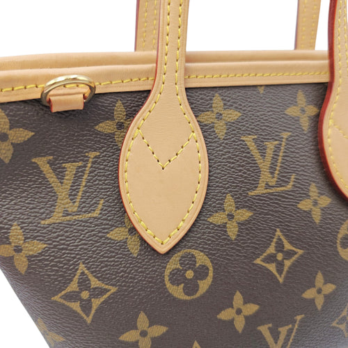 BB Neverfull  Brown Shoulder Bag in Monogram Coated Canvas Gold hardware