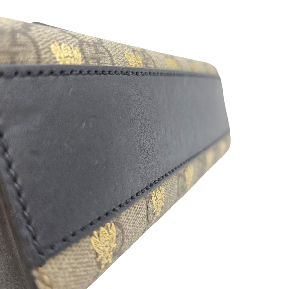 Padlock Small Beige Shoulder Bag in Canvas Gold hardware