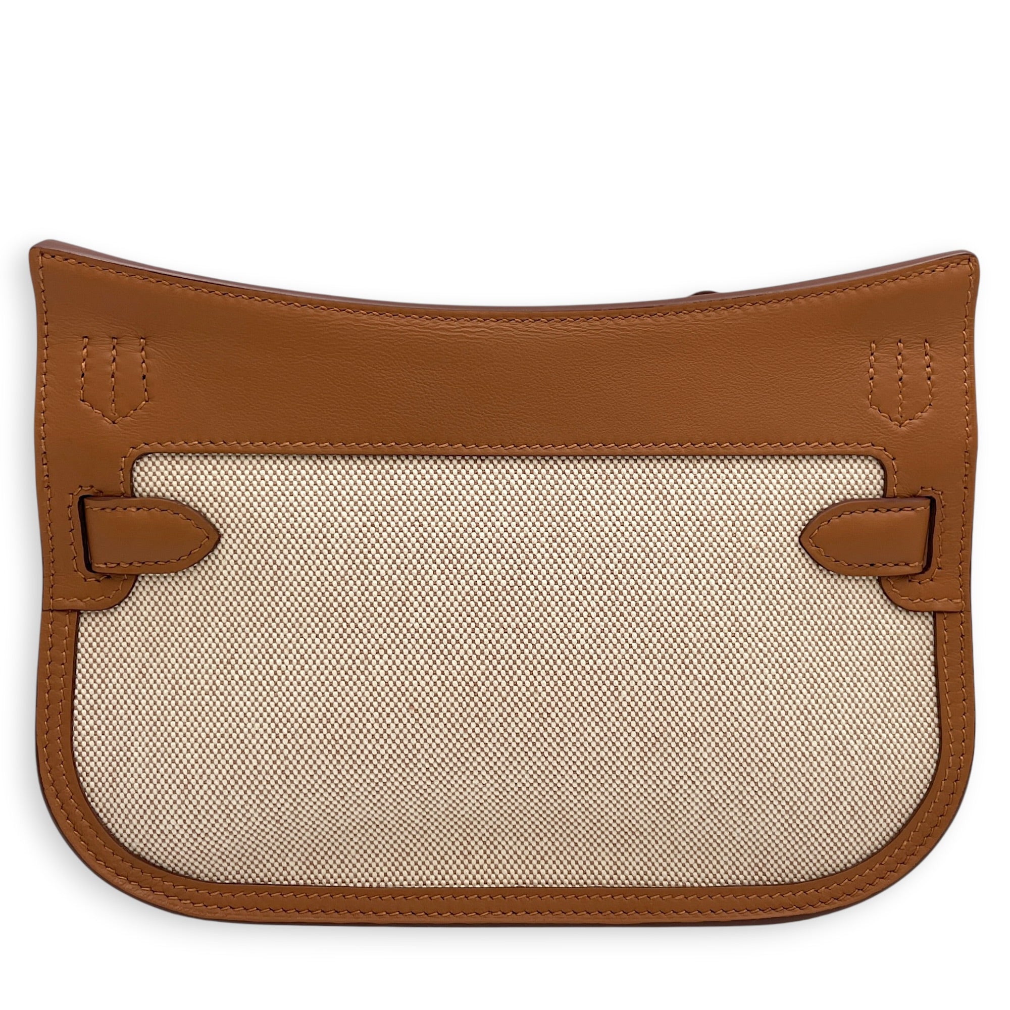 Jypsiere Mini Gold/Ecru-Beige in Swift Palladium hardware