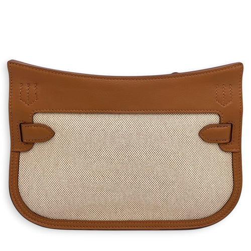 Jypsiere Mini Gold/Ecru-Beige in Swift Palladium hardware
