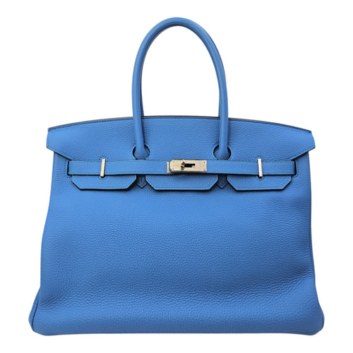 Verso Birkin  35 Bleu Zanzibar/Malachite in Togo Palladium hardware
