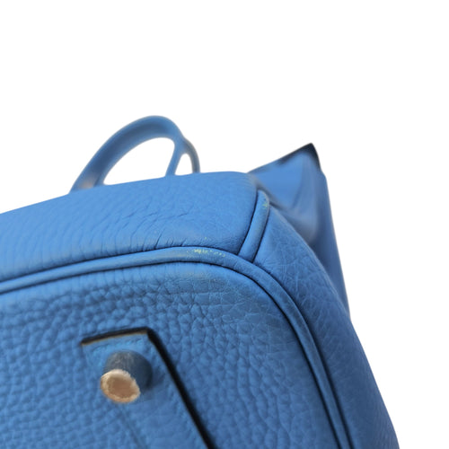 Verso Birkin  35 Bleu Zanzibar/Malachite in Togo Palladium hardware