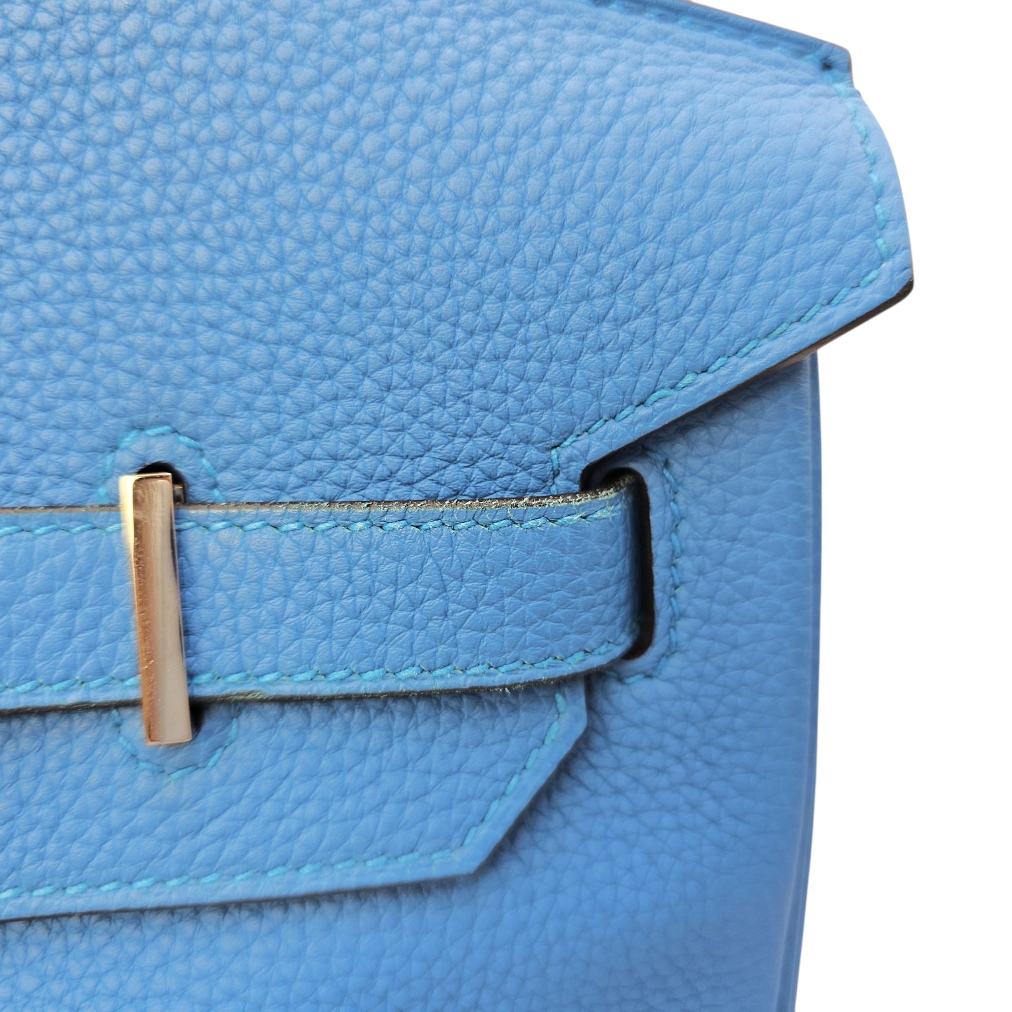 Verso Birkin  35 Bleu Zanzibar/Malachite in Togo Palladium hardware