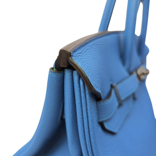 Verso Birkin  35 Bleu Zanzibar/Malachite in Togo Palladium hardware